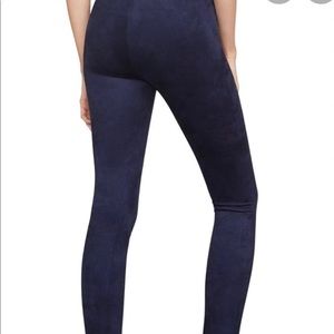 Bcbg maxazria blue suede leggings